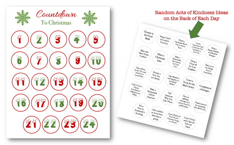 PLR Printable Christmas Advent Calendar + 2021 Calendar Download (2021